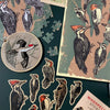 Pleated Woodpecker Sticker