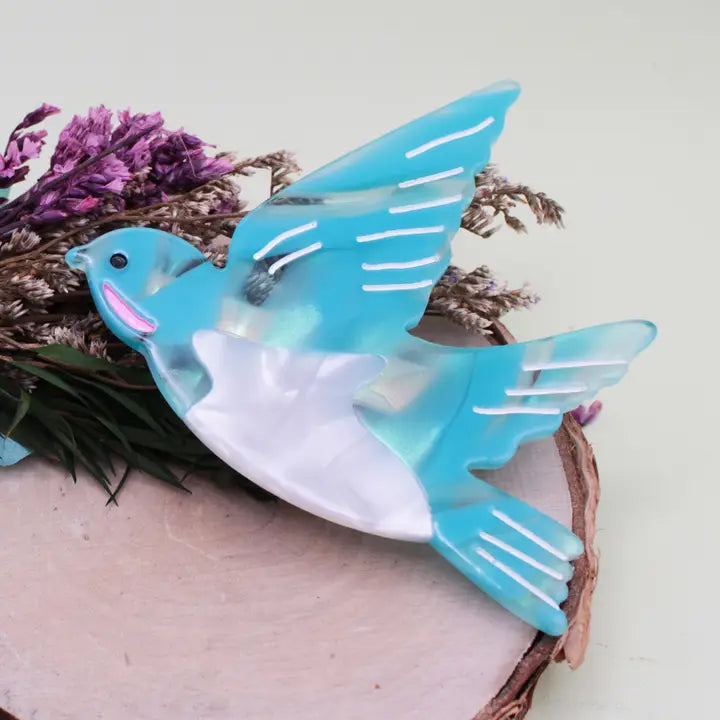 Blue Bird Hairclip