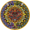 Michael Angulo: Aztec Sun Stone 1000 Piece Circular Jigsaw Puzzle