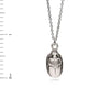 Antiqued Silver Scarab Pendant