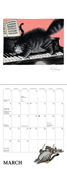 B.Kliban: CatCalendar 2026 Mini Wall Calendar