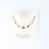 Rainbow Flowers Simple Statement Necklace