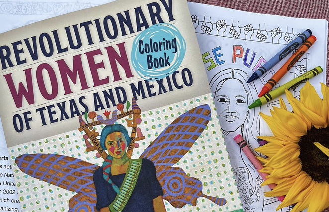 Revolutionary Women of Texas and Mexico Coloring Book